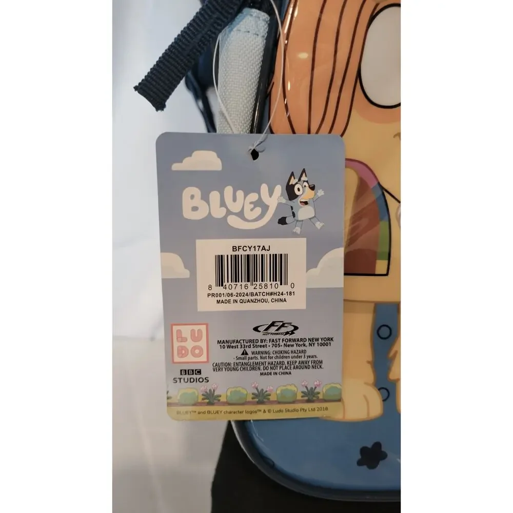 Bluey Kids Backpack Fast Forward BFCY17AJ New With Tags School Book Bag